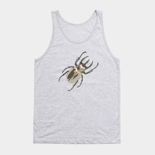 rhinoceros beetle pointillism illustration Tank Top